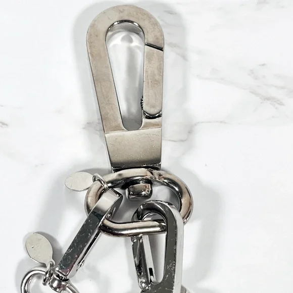 Joy Mangano Silver Bag Charm Keychain Accessory - Picture 6 of 11